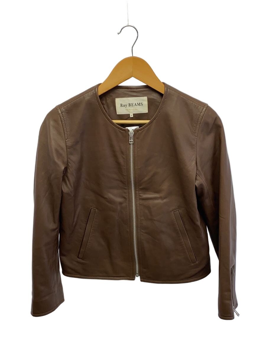 【中古】RAY BEAMS◆なめし革上衣・上衣/O/なめし革/BRW/63-18-0123-460【レディース御召しもの】