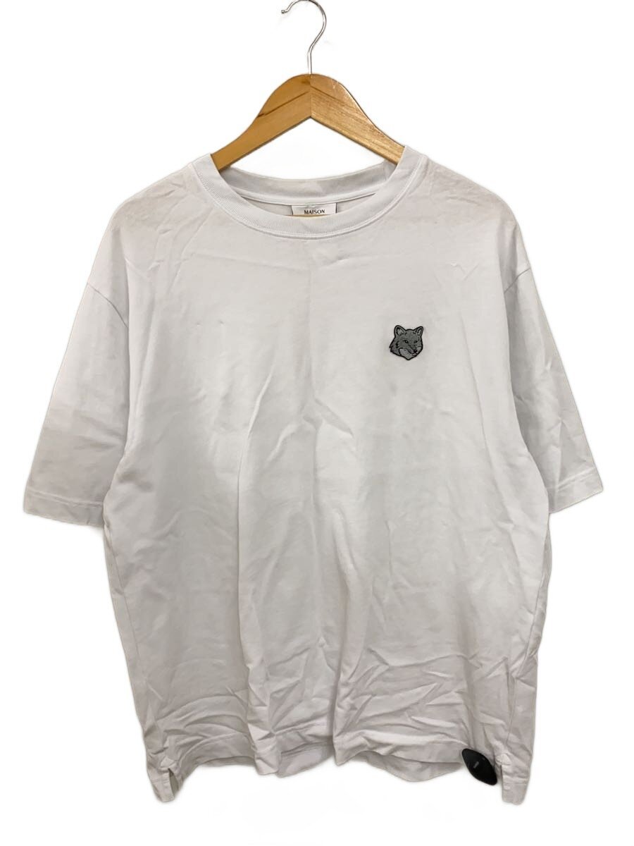 【中古】MAISON KITSUNE◆首あたり近所に汚れあり/プルオーバー/S/綿織物/WHT/OM00128KJ0119//【メンズウェア】