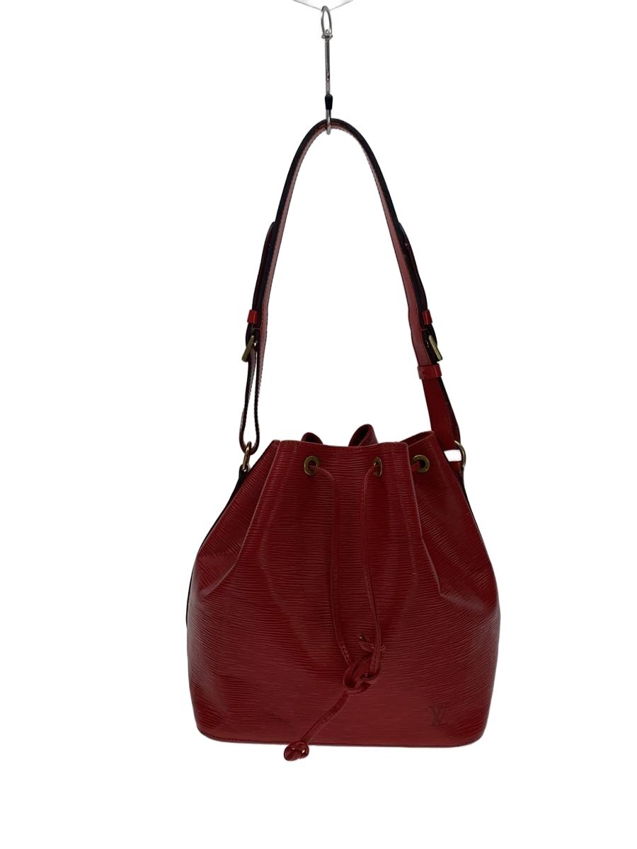 【中古】LOUIS VUITTON◆プチ・ノエ_エピ/なめし革/RED【御徒面子】