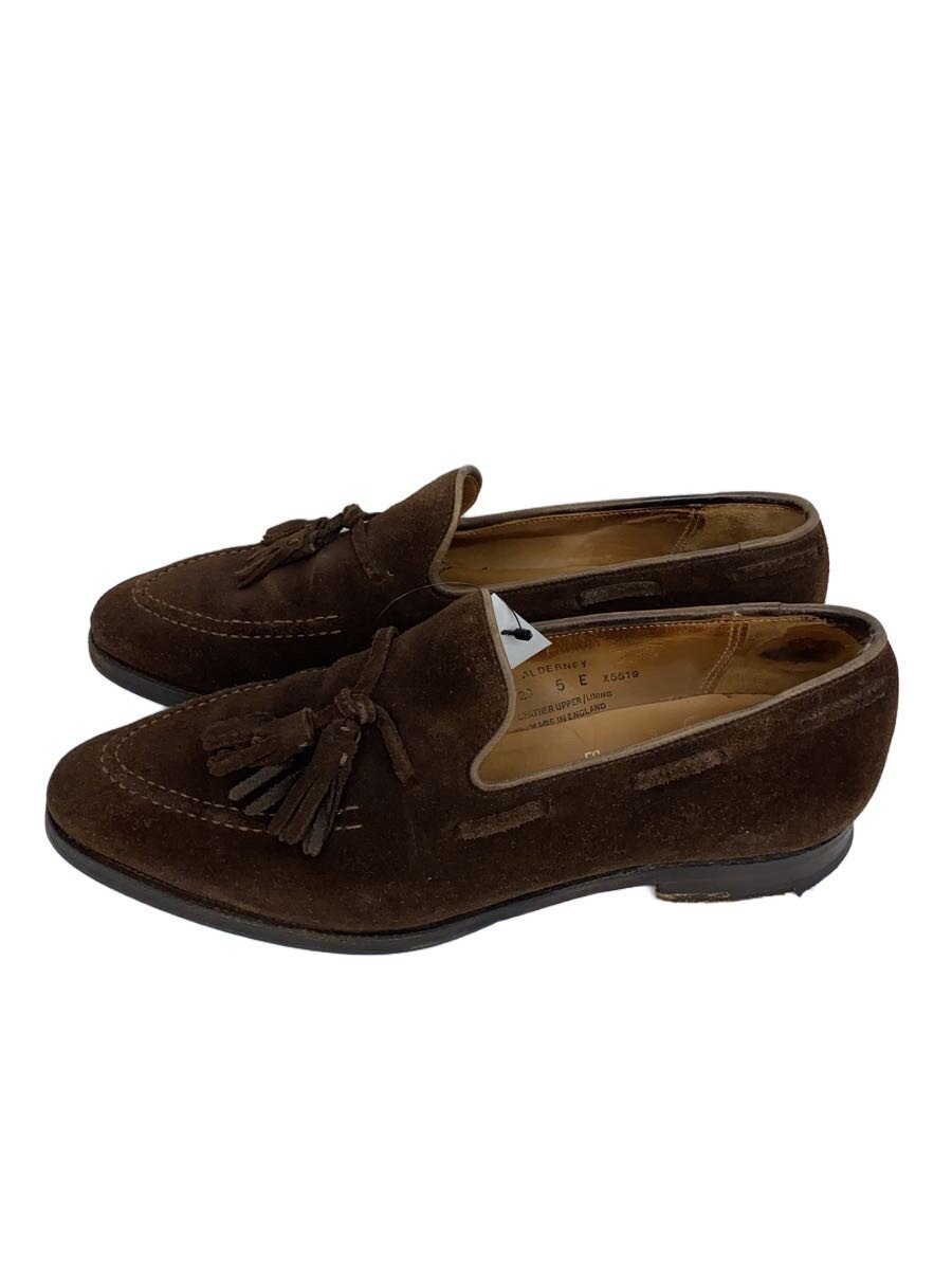 【中古】CROCKETT&JONES◆タッセルローファー/5/BRW/スウェード//【シューズ】|2nd STREET 店