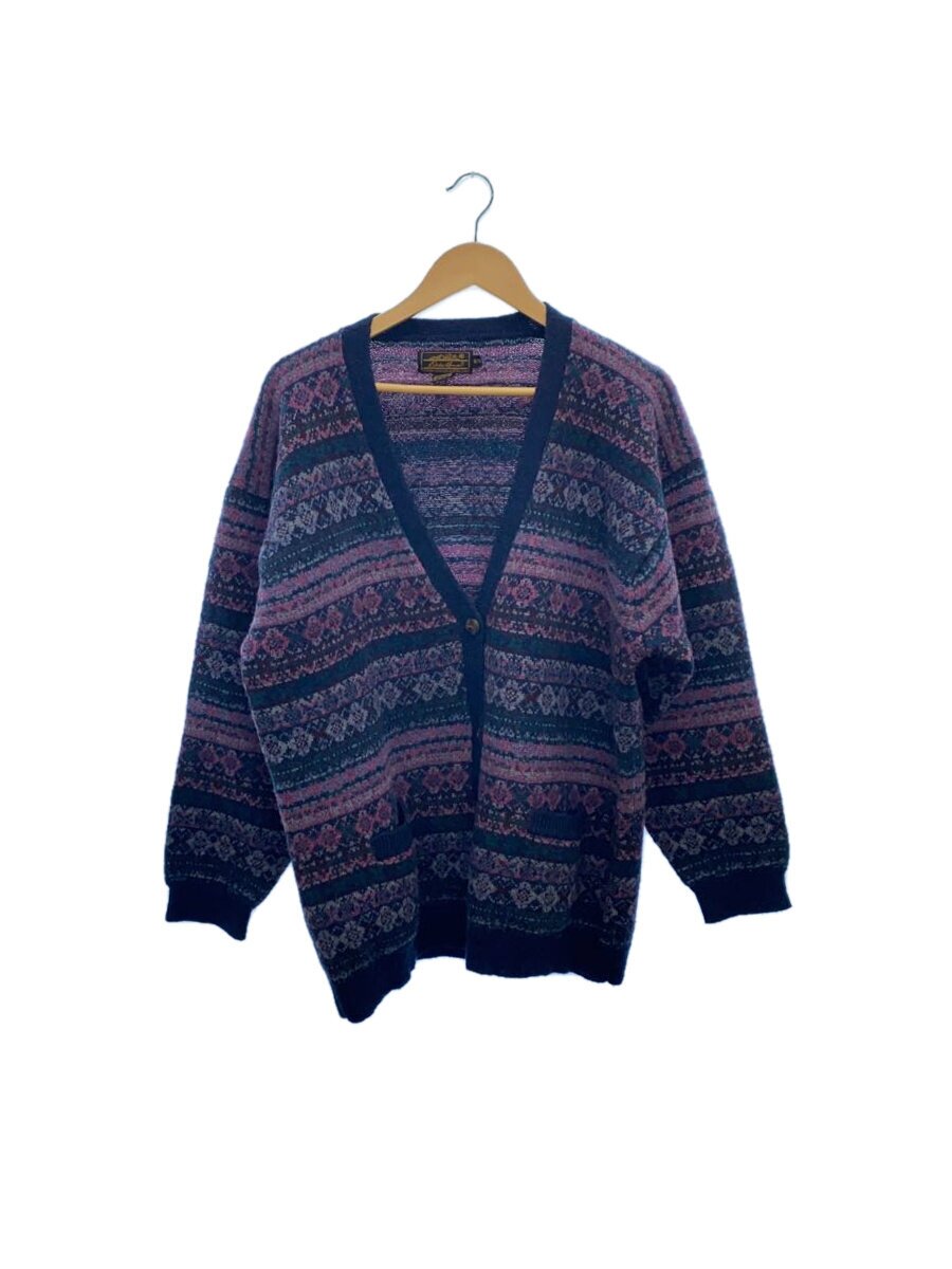 【中古】EDDIE BAUER◆カーディガン(厚手)/XL/ウール/PUP/総柄【メンズウェア】｜2ｎｄ STREET 店