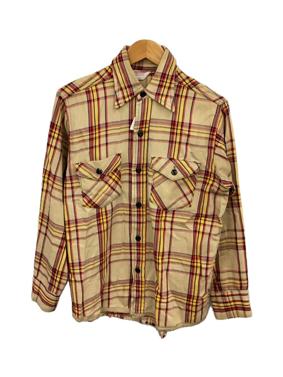 【中古】Frostproof◆フロストプルーフ60s/70s/長袖プルオーバー/15.5/綿織物/駱駝/読み合わせる//【メンズウェア】