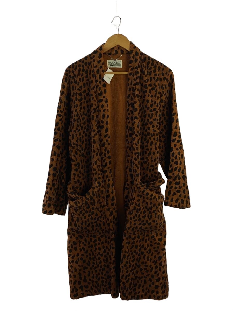 【中古】WACKO MARIA◆LEOPARD GOWN COAT/ガウンコート/S/コットン/BRW/アニマル【メンズウェア】|2nd STREET 店