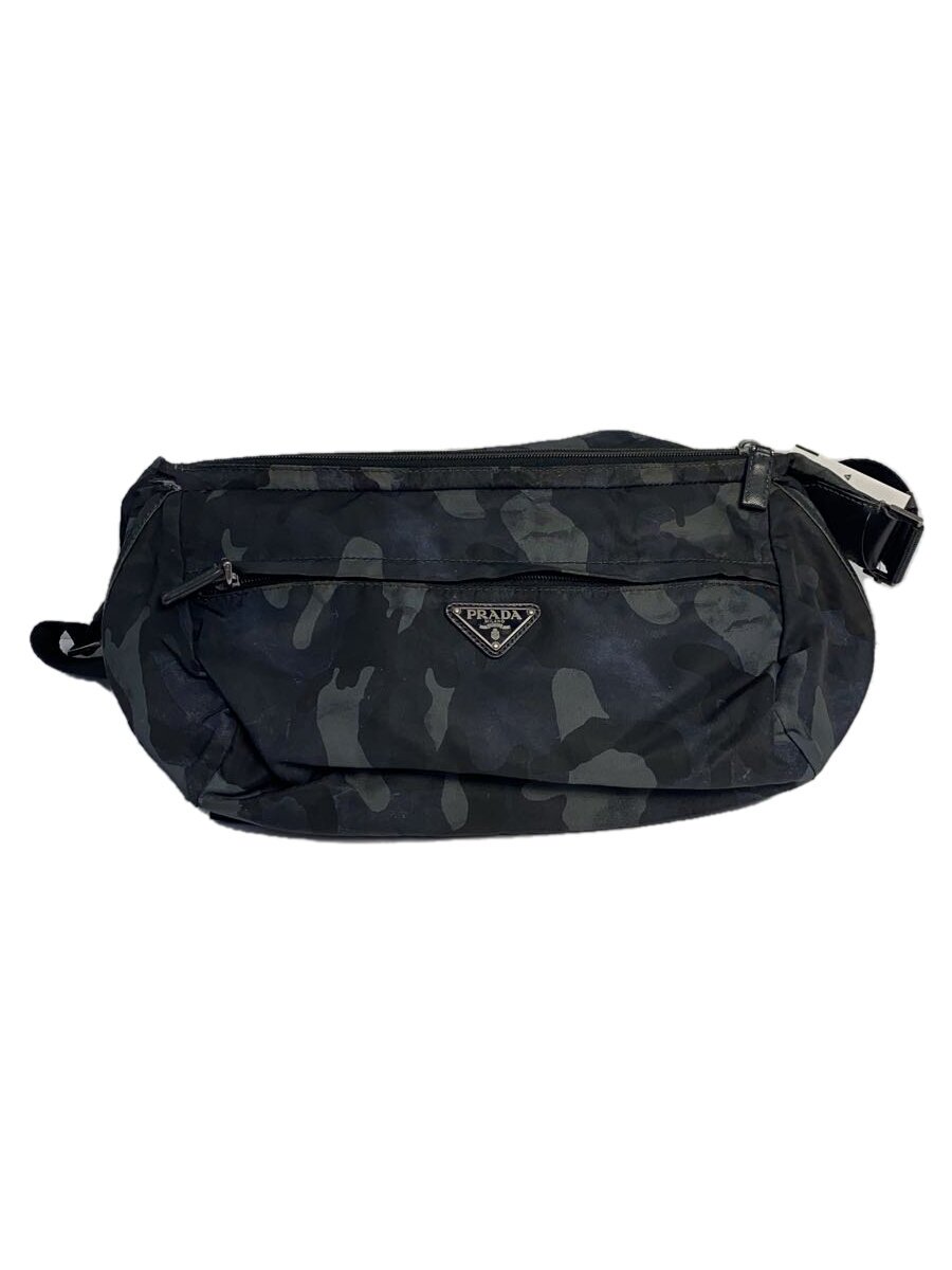 【中古】PRADA◆プラダ/酉の方角御徒面子/ナイロン/青碧/家鴨フラ/VA0991【御徒面子】