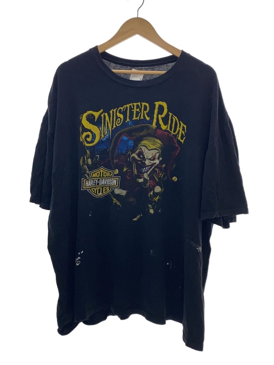 【中古】HARLEY DAVIDSON◆プルオーバー/綿織物/BLK【メンズウェア】