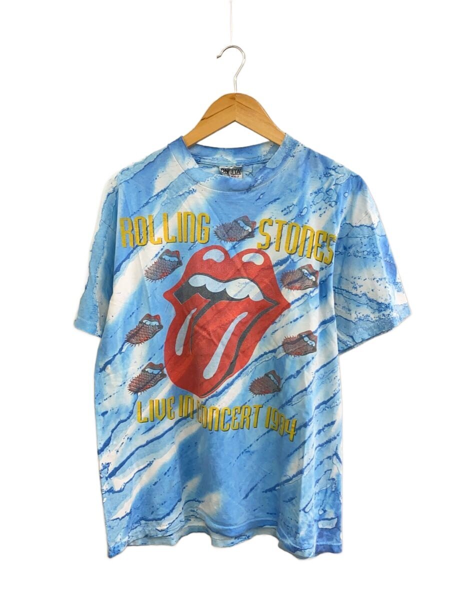 【中古】ONEITA◆プルオーバー/L/綿織物/IDG/総柄/The Rolling Stones/1994 WORLD TOUR【メンズウェア】