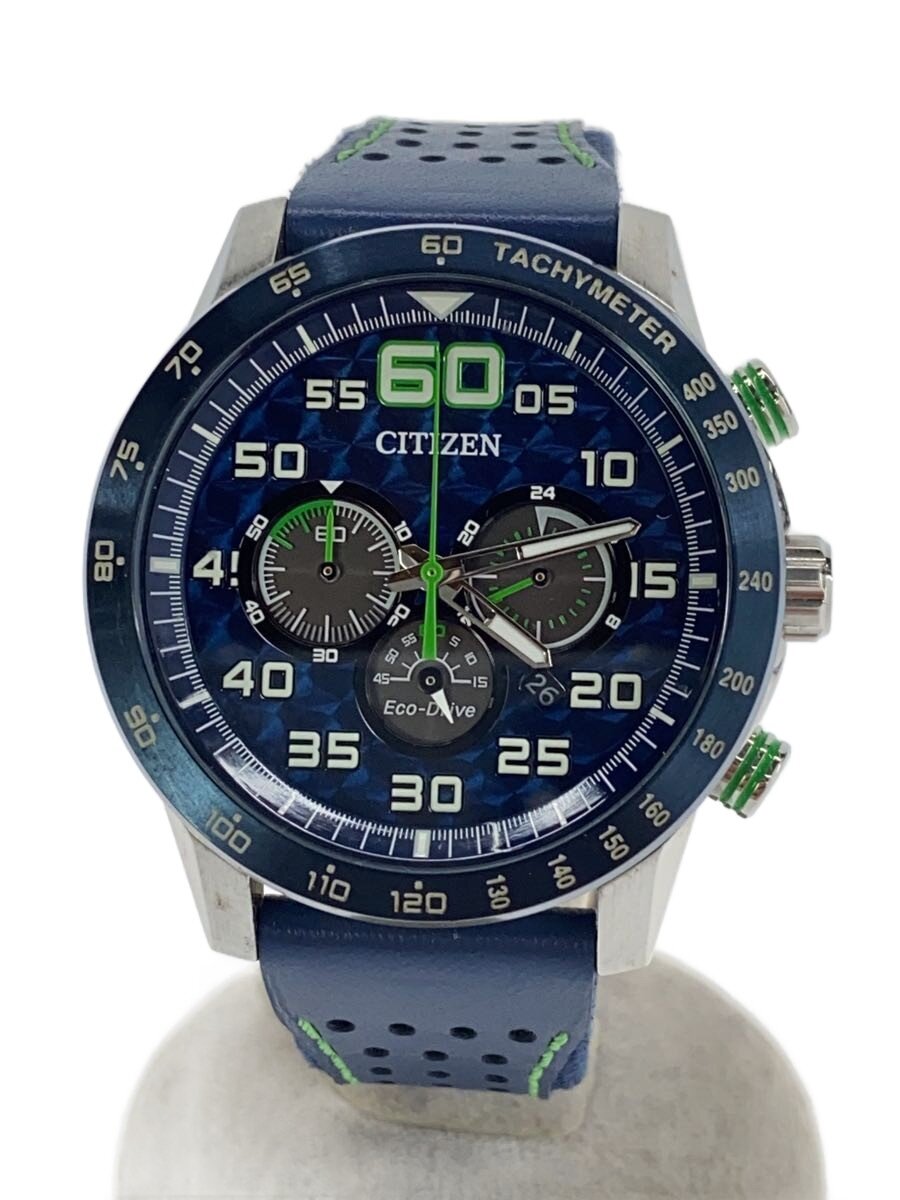 【中古】CITIZEN◆ソーラーウオッチ/アナログ/なめし革/NVY/NVY/b620-s119197//【服飾雑貨他】