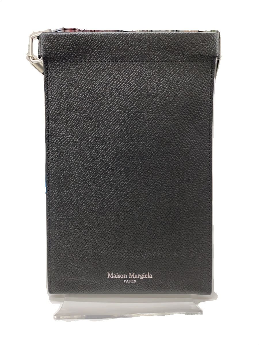 【中古】Maison Margiela◆小物/なめし革/BLK/無地/メンズ【服飾雑貨他】