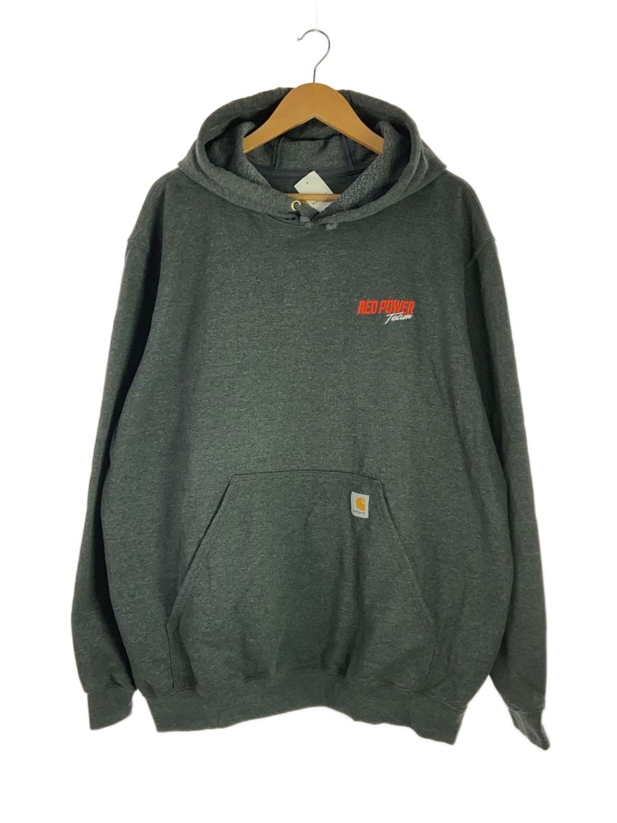 【中古】Carhartt◆パーカー/XL/綿織物/GRY/無地【メンズウェア】