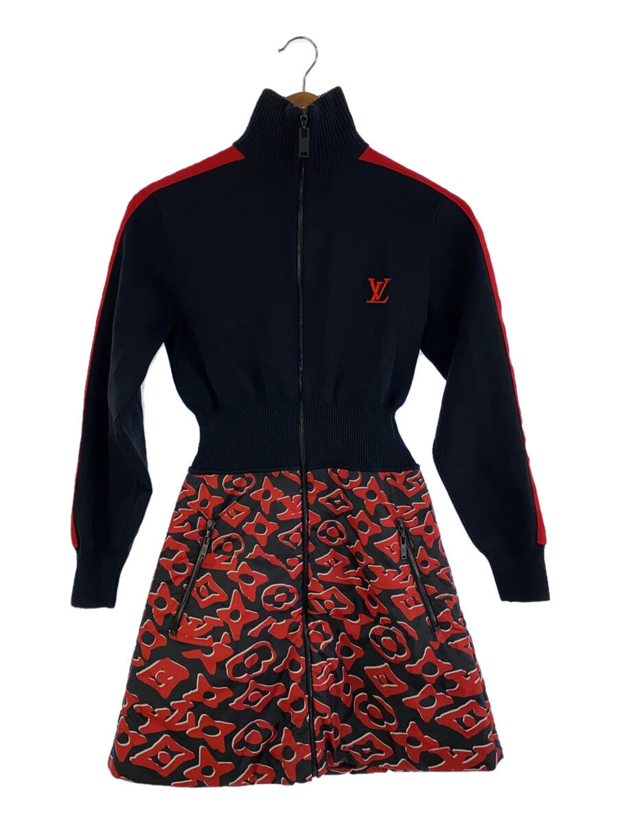 【中古】LOUIS VUITTON◆21SS/x URS FISCHER/Monogram Dress/衣装/XS/ポリエステル/FKKD02Z//【レディースお召しもの】