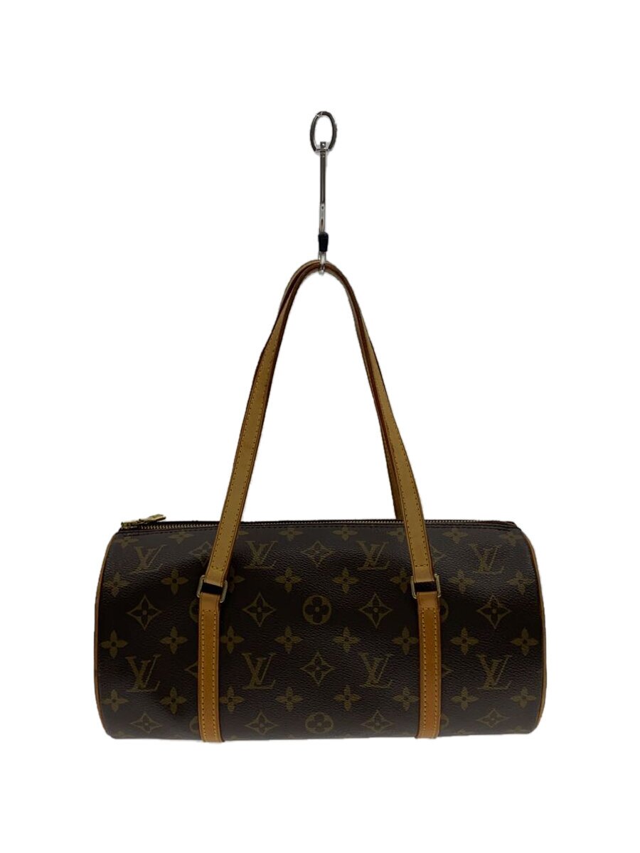 【中古】LOUIS VUITTON◆2)パピヨン26_モノグラム・帆布_BRW/PVC/BRW【御徒面子】