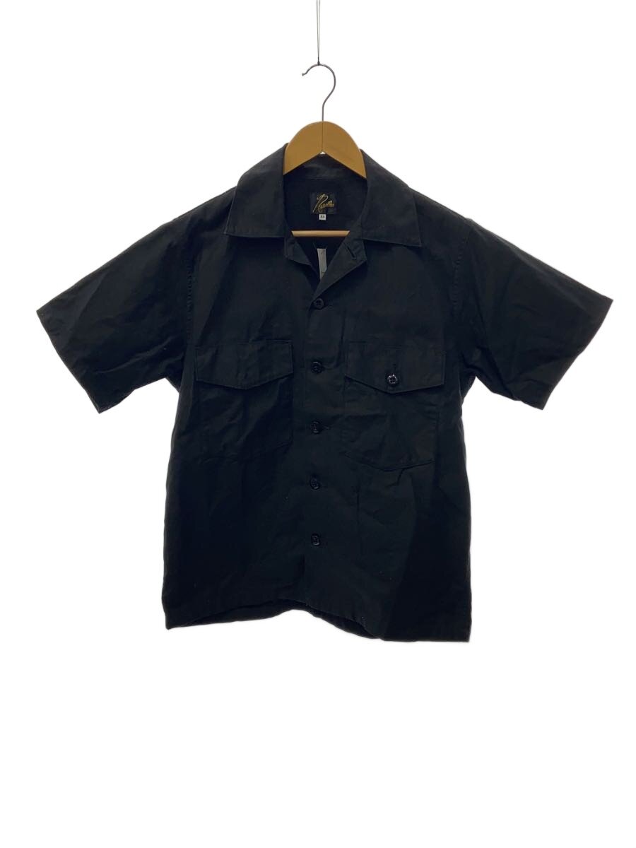 【中古】Needles◆半袖プルオーバー/XS/綿織物/BLK/OT215【メンズウェア】