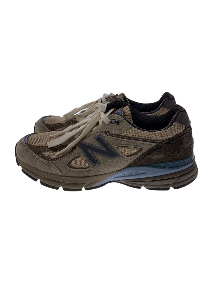 【中古】NEW BALANCE◆×AURALEE/990V4/Taupe/ローカットスニーカー/24.5糎/BEG/U990AR4//【シューズ】