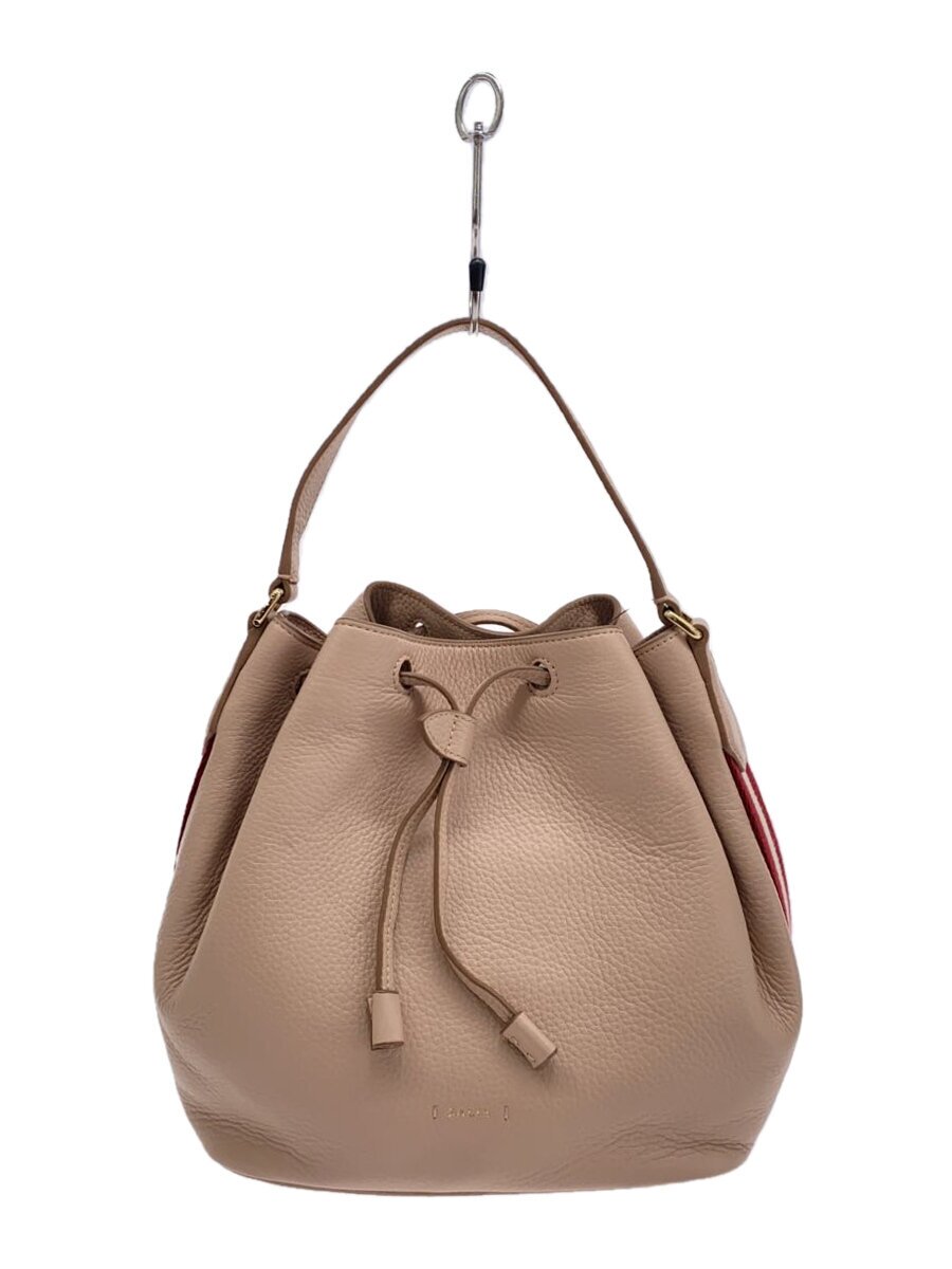 【中古】BALLY◆ハンドバック/なめし革/PNK//【御徒面子】