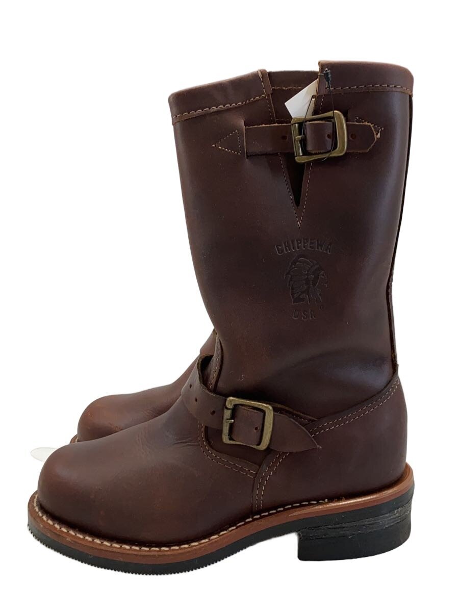 【中古】CHIPPEWA◆エンジニアブーツ/US5.5E/バーガンディ/レザー/91068/キズ有//【シューズ】|2nd STREET 店