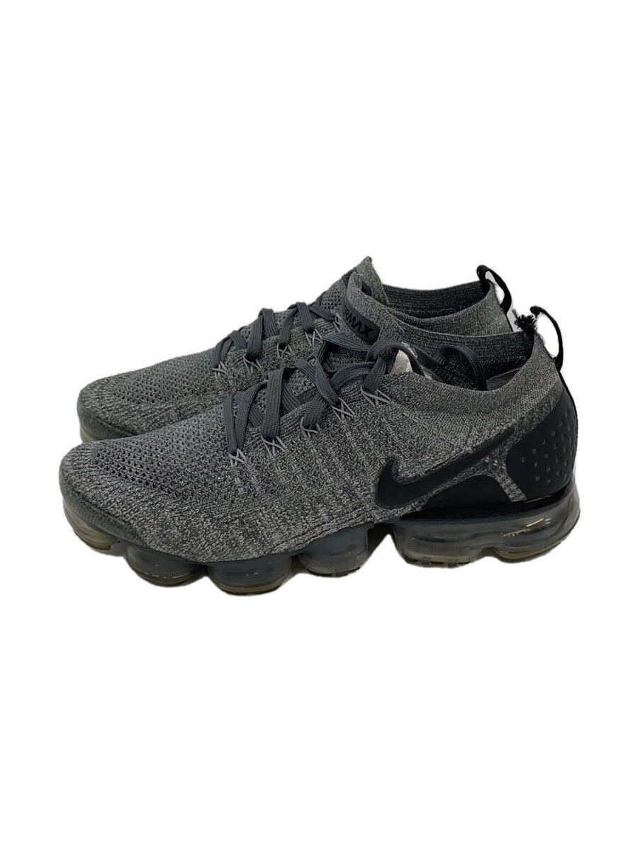【中古】NIKE◆AIR VAPORMAX FLYKNIT 2/エアベイパーマックスフライニット/グレー/942842-002/27【シューズ】画像