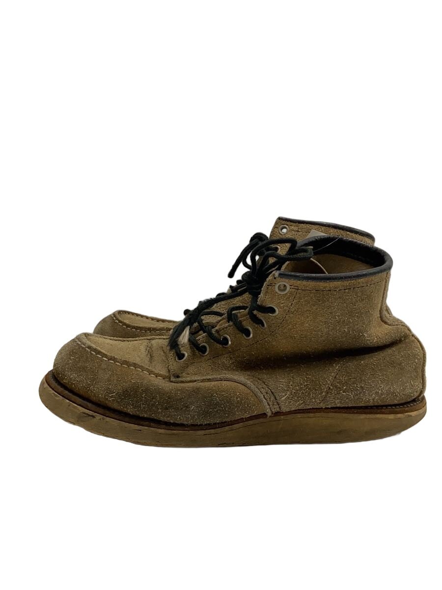 【中古】RED WING◆90s/アイリッシュセッター/四角犬引き船/レースアップブーツ/BEG/スウェード/当て嵌める感有【シューズ】
