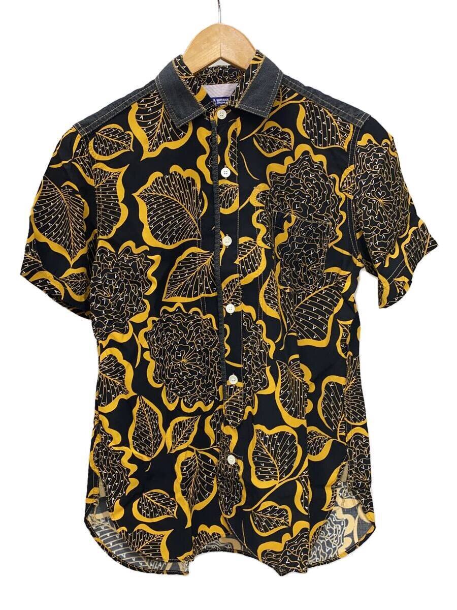【中古】JUNYA WATANABE COMME des GARCONS MAN◆半袖シャツ/XS/レーヨン/BLK/総柄/WS-B041【メンズウェア】|2nd STREET 店