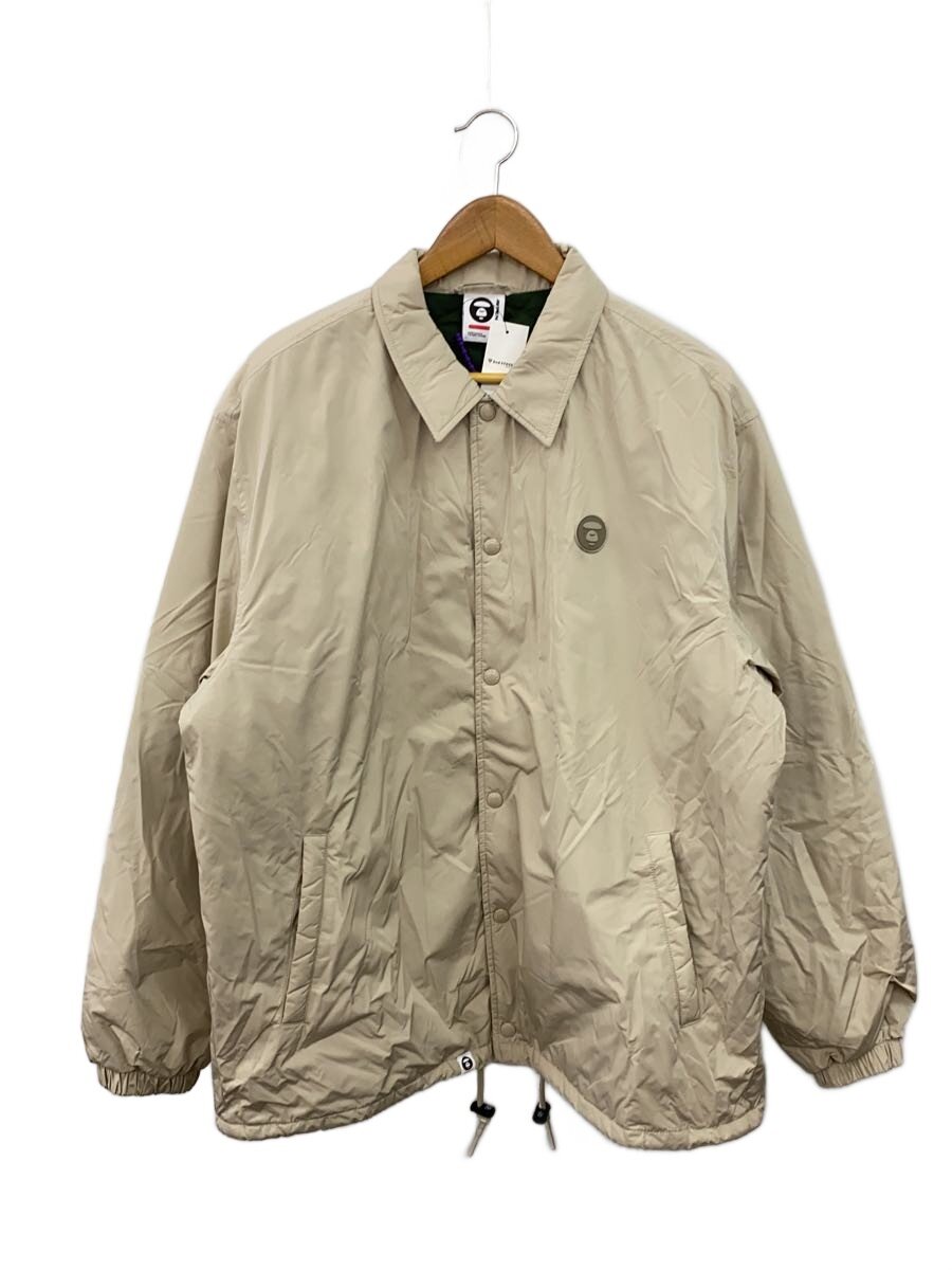 【中古】AAPE BY A BATHING APE◆上衣/XL/ポリエステル/BEG【メンズウェア】