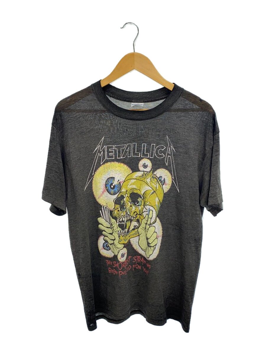 【中古】Tシャツ/XL/コットン/GRY/METALLICA/メタリカ/バンT/USA製/推定80s/ダメージ有【メンズウェア】｜2ｎｄ STREET 店
