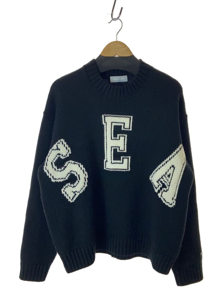 【中古】WIND AND SEA◆ニット・セーター(厚手)/L/アクリル/BLK/無地/WDS-KN-02【メンズウェア】|2nd STREET 店