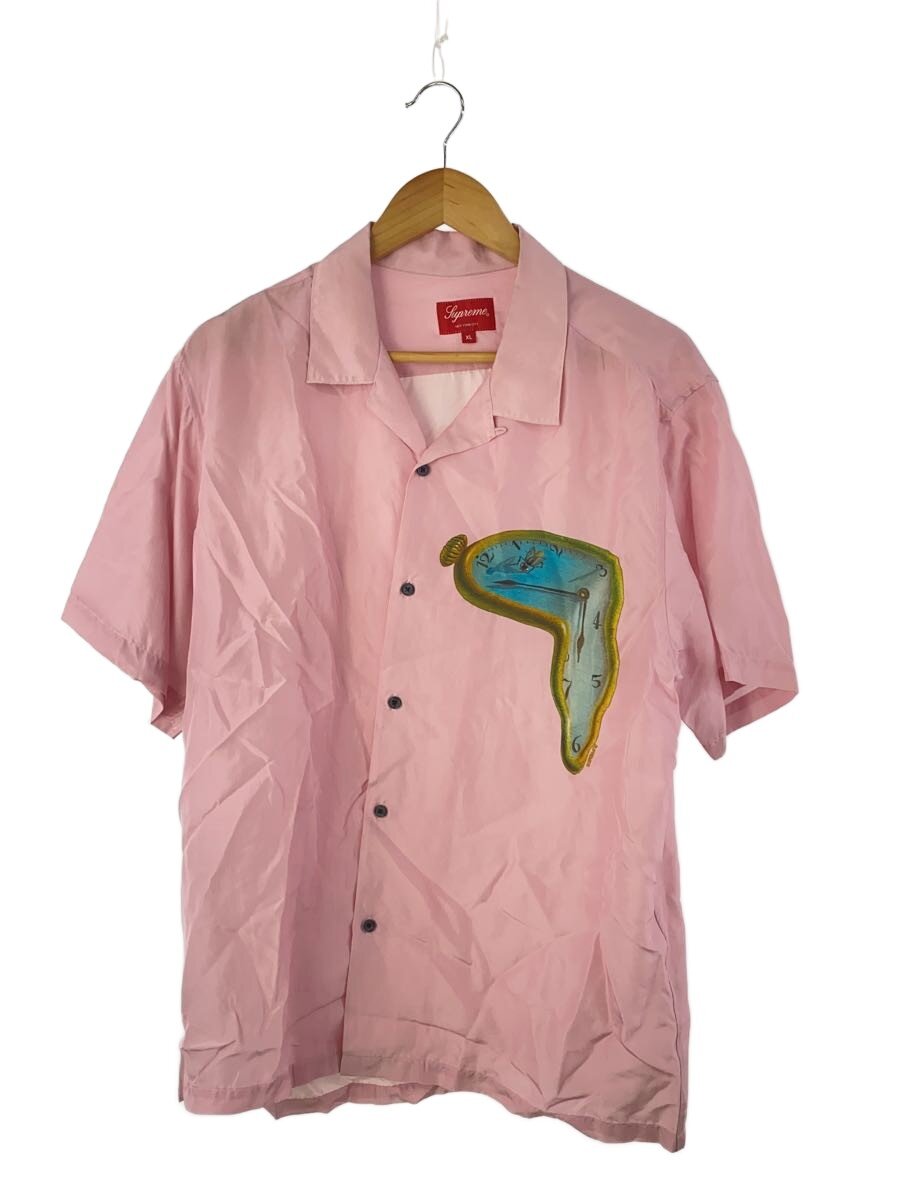 【中古】Supreme◆Persistence of Memory/半袖プルオーバー/XL/絹地/PNK/? NULL ?//【メンズウェア】