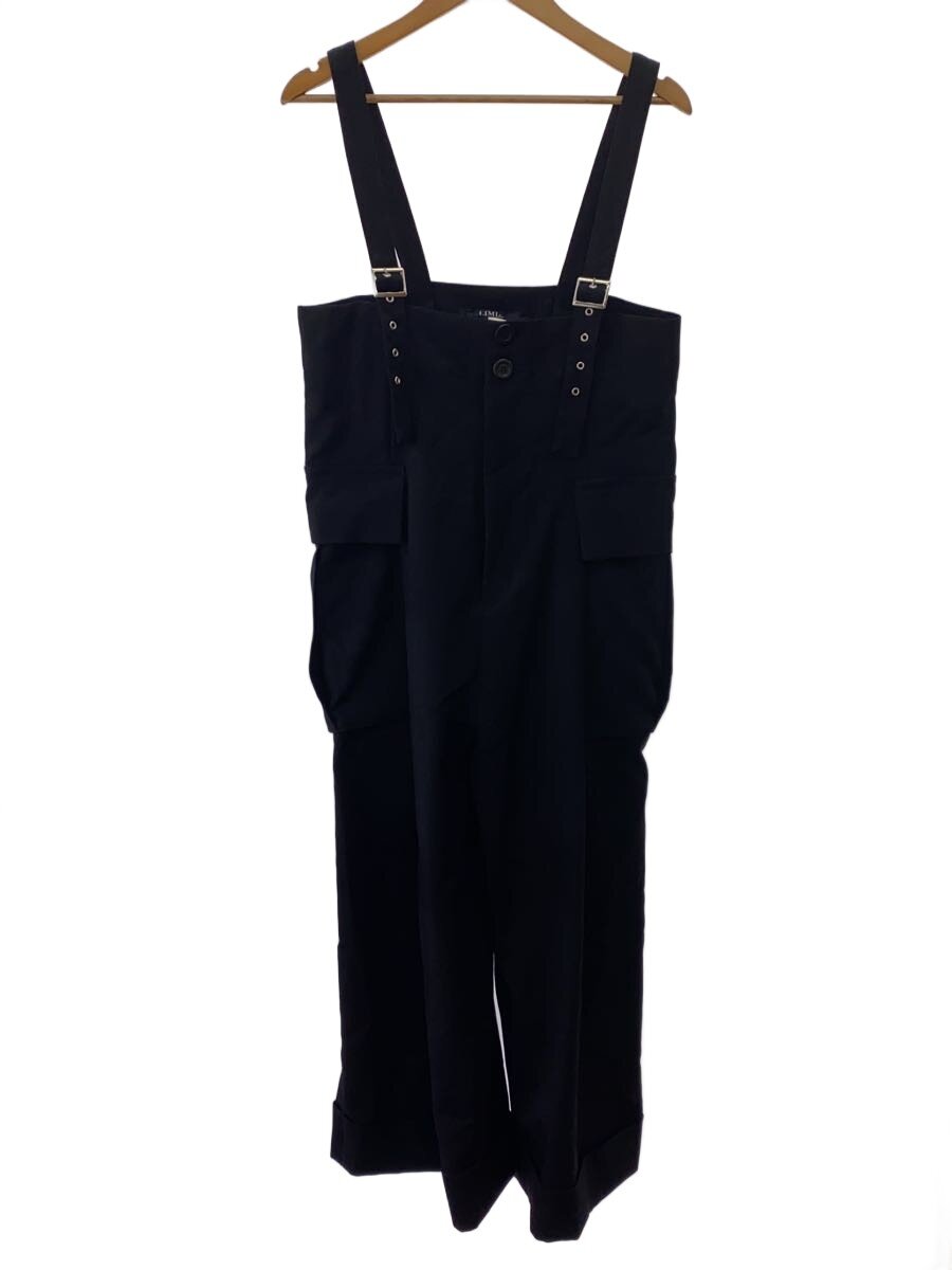 【中古】LIMI feu◆厚地の外套オール/--/羊毛/BLK/無地/LB-D10-113【レディースお召しもの】
