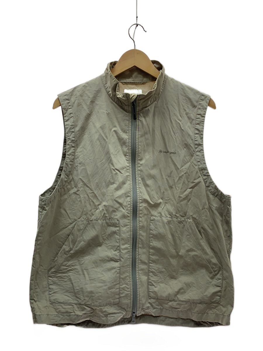 【中古】snow peak◆PIGMENT DYED UCCP VEST/より良い/M/綿織物/GRY/無地/JS-JK-24SU101【メンズウェア】