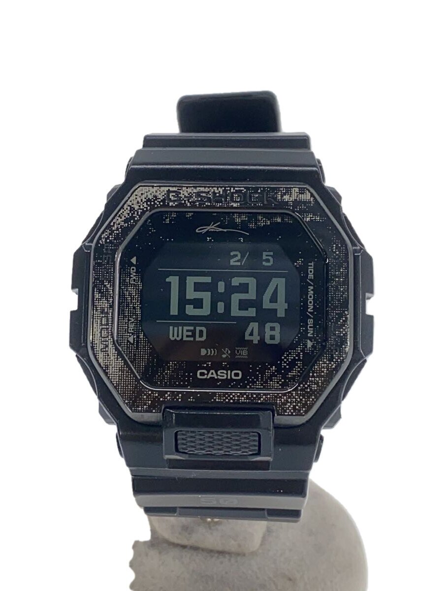 【中古】CASIO◆石英ウオッチ_G-SHOCK/デジタル/天然ゴム/BLK/BLK/SS【服飾雑貨他】