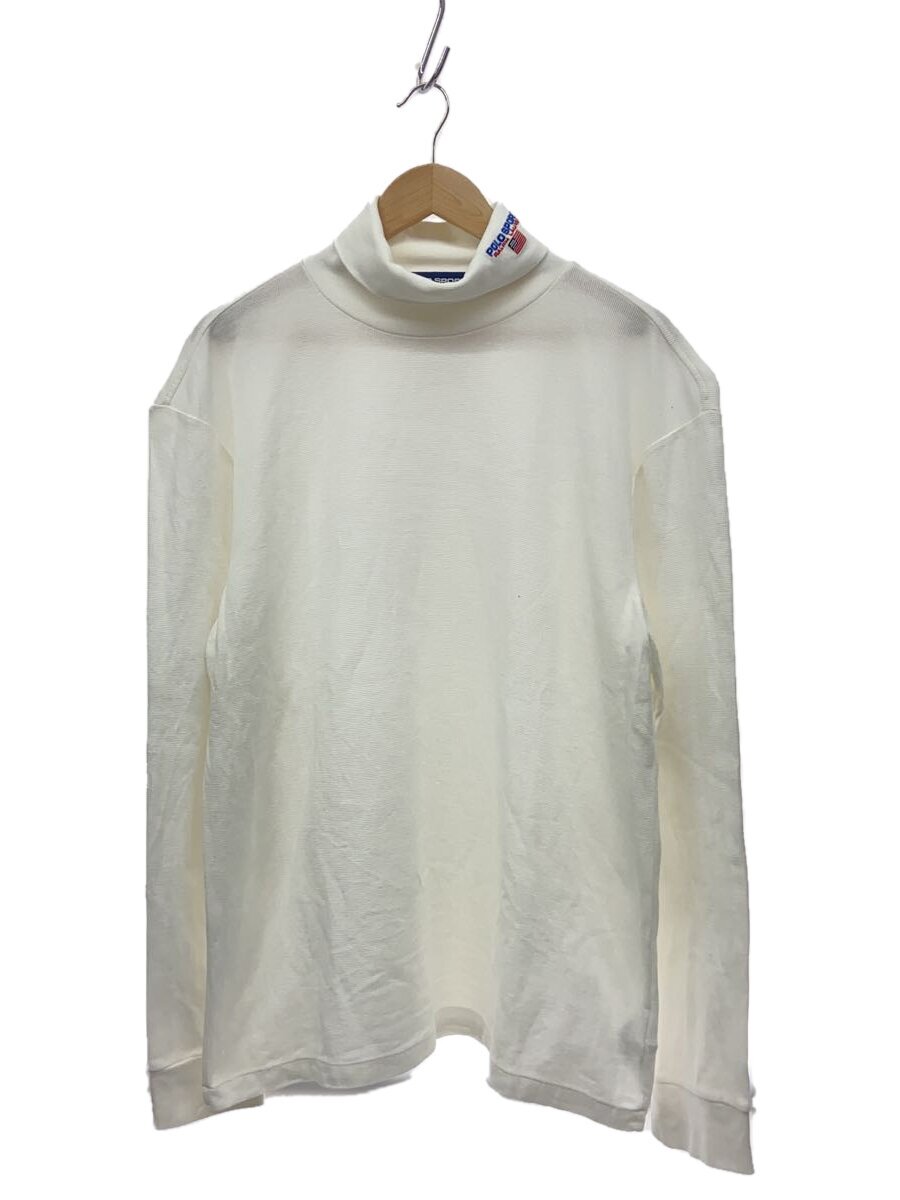 【中古】POLO SPORT◆長袖プルオーバー/L/綿織物/WHT【メンズウェア】