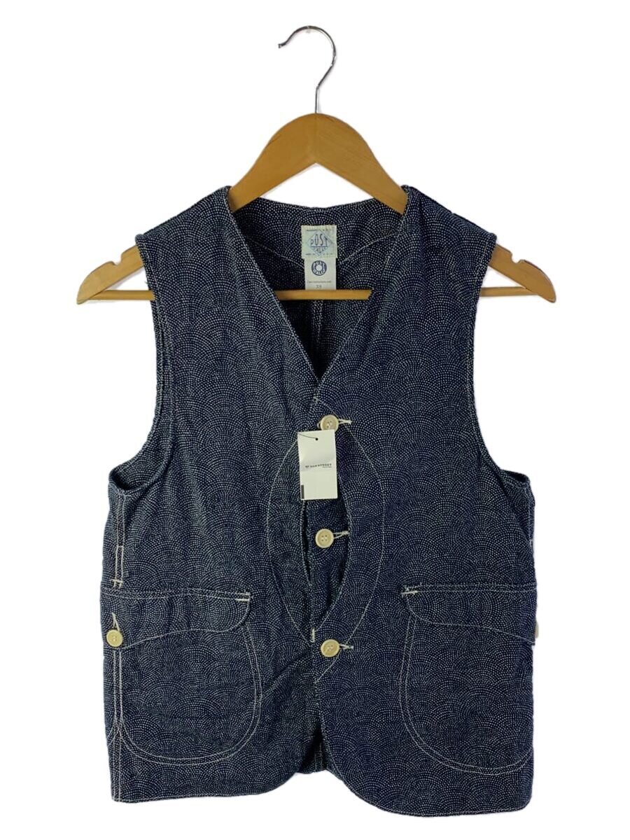 【中古】POST OVERALLS◆より良い/XS/綿織物/NVY/総柄【メンズウェア】