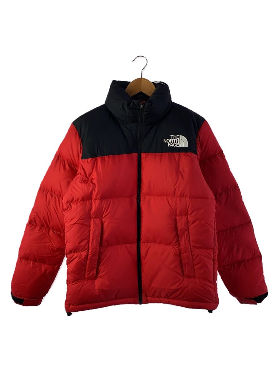 【中古】THE NORTH FACE◆NUPTSE JACKET/M/ナイロン/RED【メンズウェア】