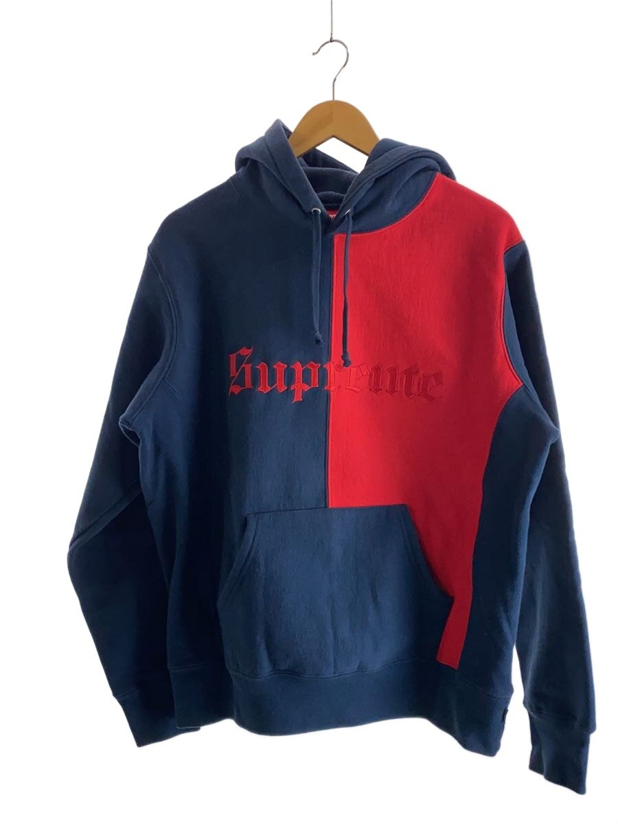 【中古】Supreme◆17AW/Split Old English Hooded Sweatshirt/パーカー/M/コットン/NVY【メンズウェア】｜2ｎｄ STREET 店