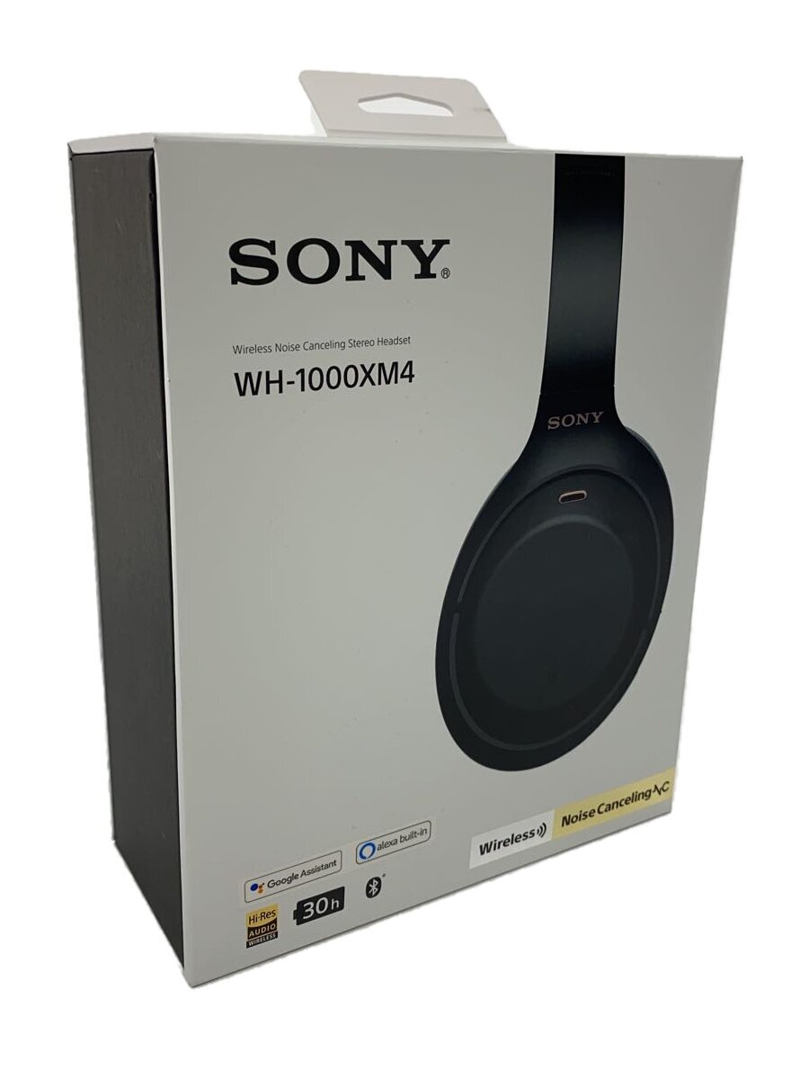 【中古】SONY◆イヤ電話機・受話器 WH-1000XM4/B[黒いこと]【家電・視覚的・オーディオ】 ヘッドホン・イヤホン-オーディオ