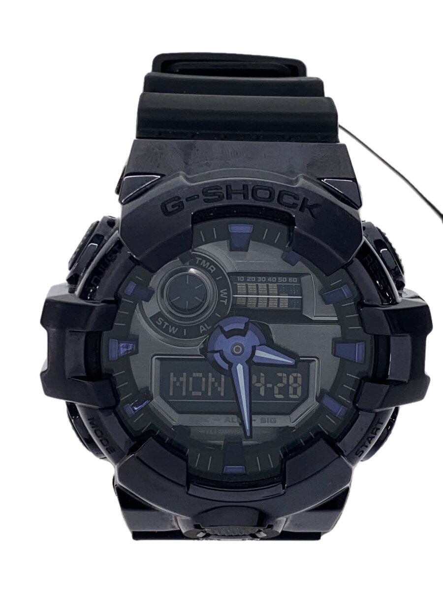 【中古】CASIO◆石英ウオッチ_G-SHOCK/デジアナ/天然ゴム/SLV/BLK/SS【服飾雑貨他】