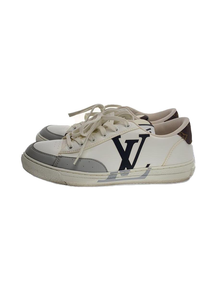 【中古】LOUIS VUITTON◆ローカットスニーカー/UK6.5/WHT【シューズ】