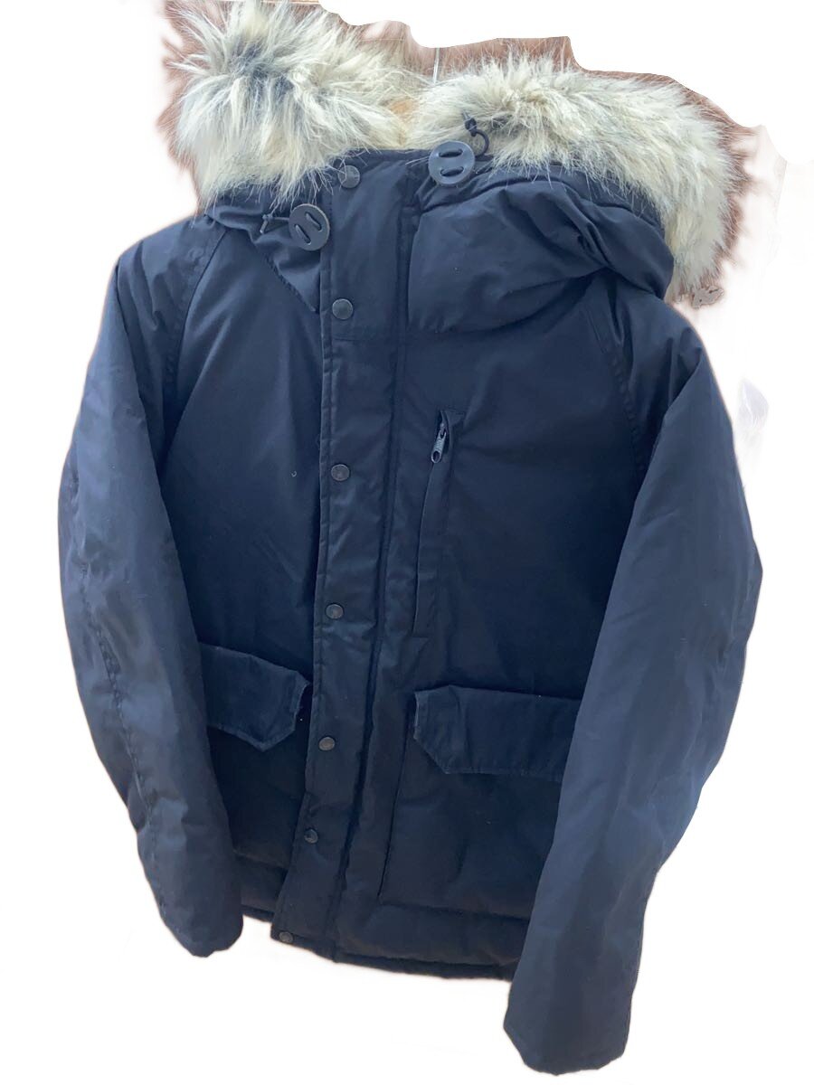 【中古】THE NORTH FACE PURPLE LABEL◆65/35ベイヘッドクロス ロングセローダウンコート/S/ポリエステル/BLK【レディース御召しもの】