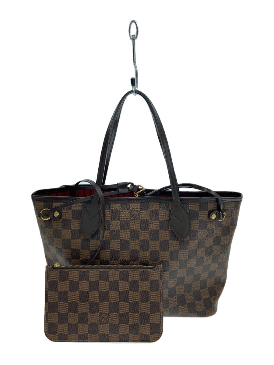【中古】LOUIS VUITTON◆2)ネヴァーフルPM_ダミエ・エベヌ_BRW/PVC/BRW【バッグ】｜2ｎｄ STREET 店