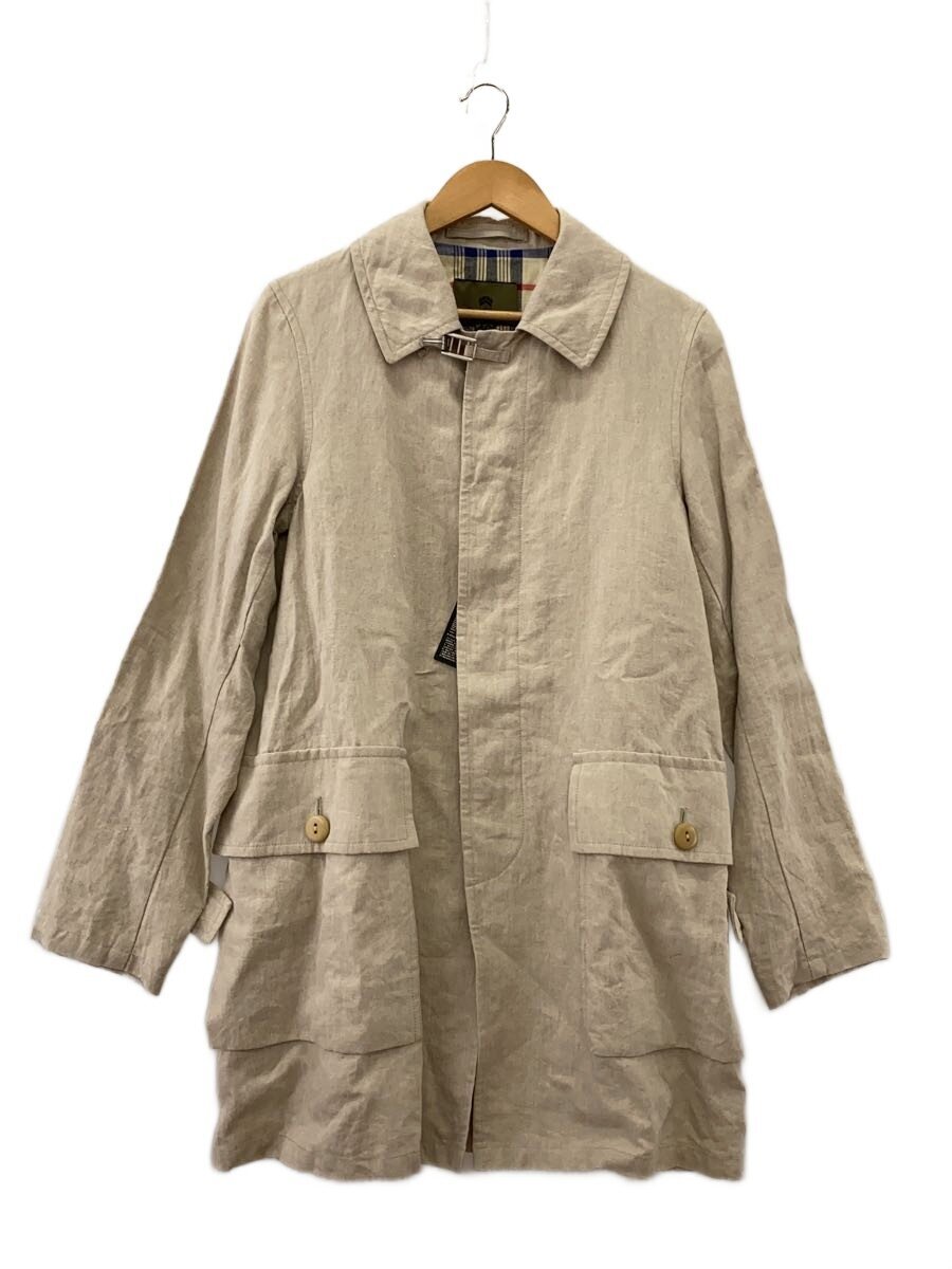 【中古】Nigel Cabourn◆厚地の外套/46/リネン/BEG/8090000002【メンズウェア】