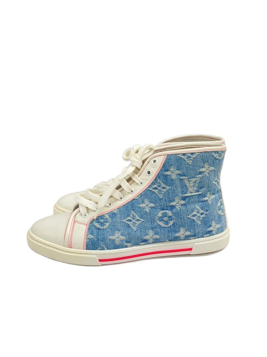 【中古】LOUIS VUITTON◆ハイカットスニーカー/34/WHT【シューズ】