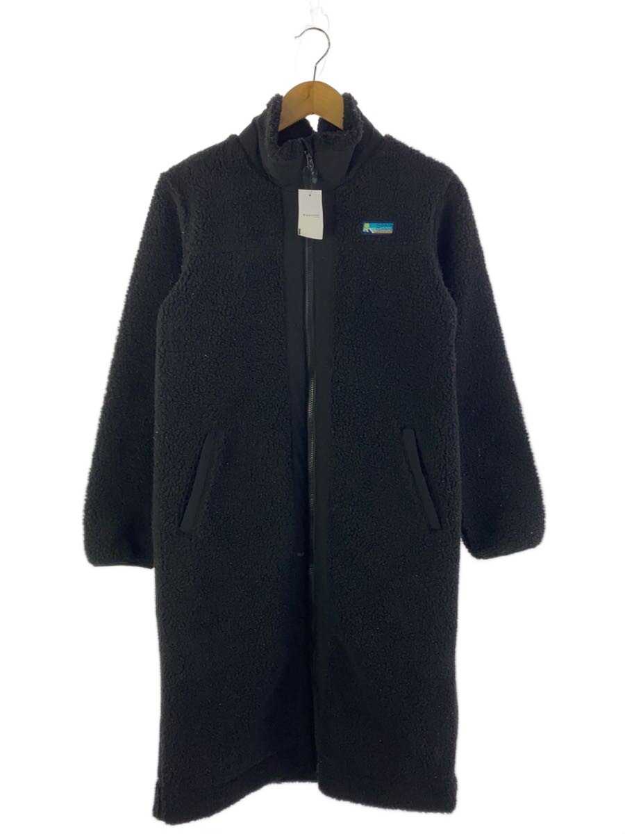 【中古】Franklin Climbing◆シープボアロングコート/6/ナイロン/BLK/fc20602a【レディース御召しもの】