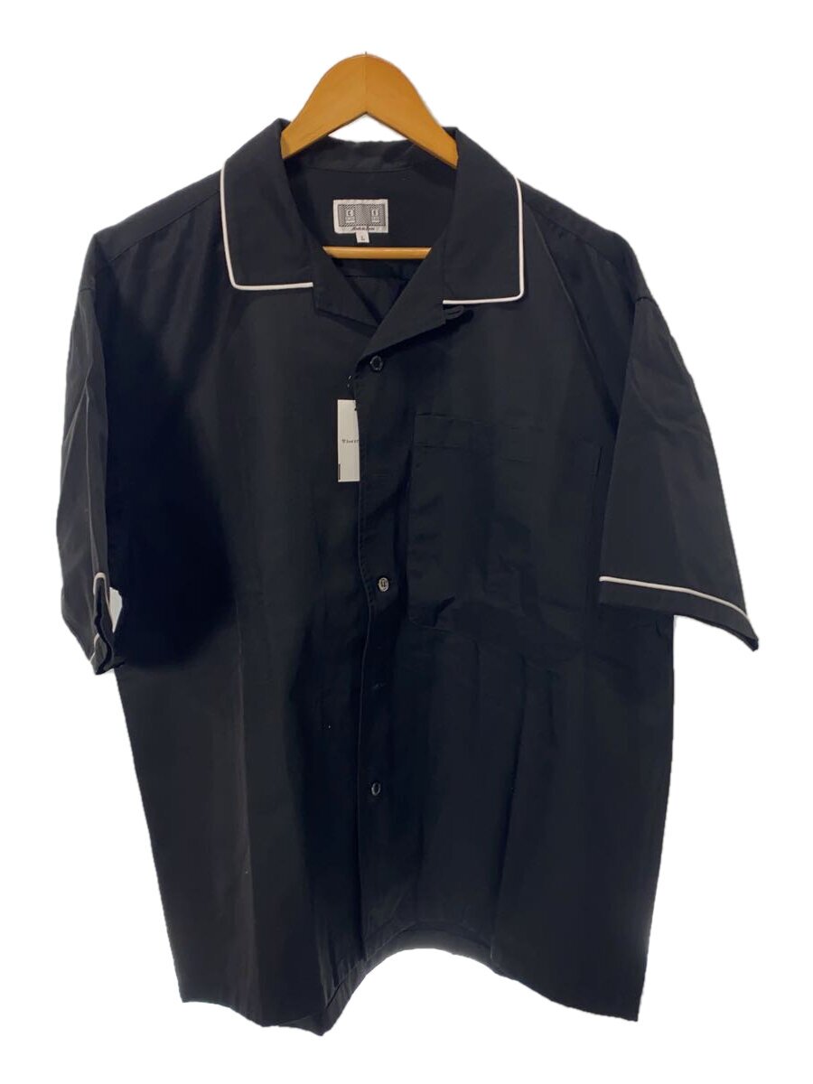 【中古】C.E(CAV EMPT)◆パイピングシャツ/半袖プルオーバー/L/綿織物/BLK/ces25sh10//【メンズウェア】