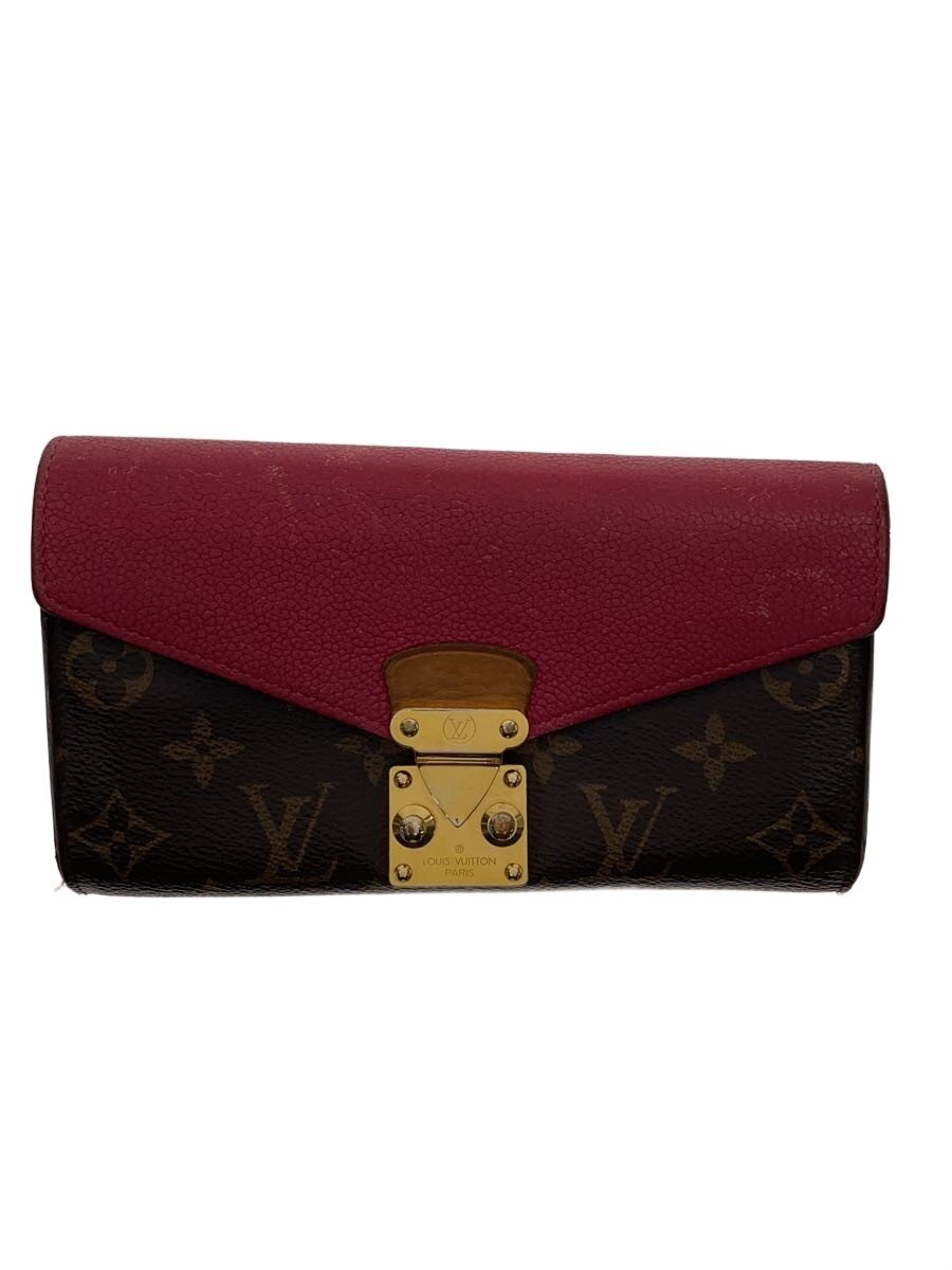 【中古】LOUIS VUITTON◆ポルト・フォイユ・パラス_トリヨン_モノグラム・キャンバス/レザー/ピンク/総柄/レディース【服飾雑貨他】｜2ｎｄ STREET 店