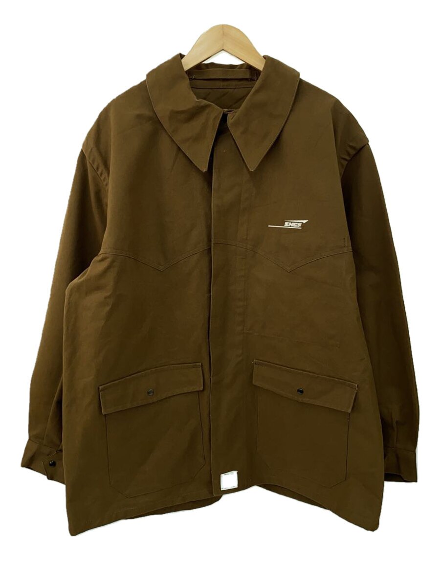 【中古】EURO VINTAGE◆SNCF/フランス共和国国鉄/レイルロードジャケット/BRW/無地【メンズウェア】