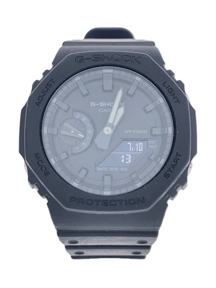 【中古】CASIO◆石英ウオッチ・G-SHOCK/デジアナ/BLK/BLK【服飾雑貨他】