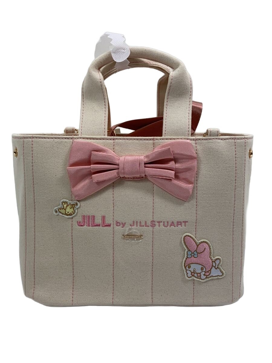 【中古】JILL by JILLSTUART◆マイ旋律×リボンステッチトートバッグ/トートバッグ/--/PNK【御徒面子】