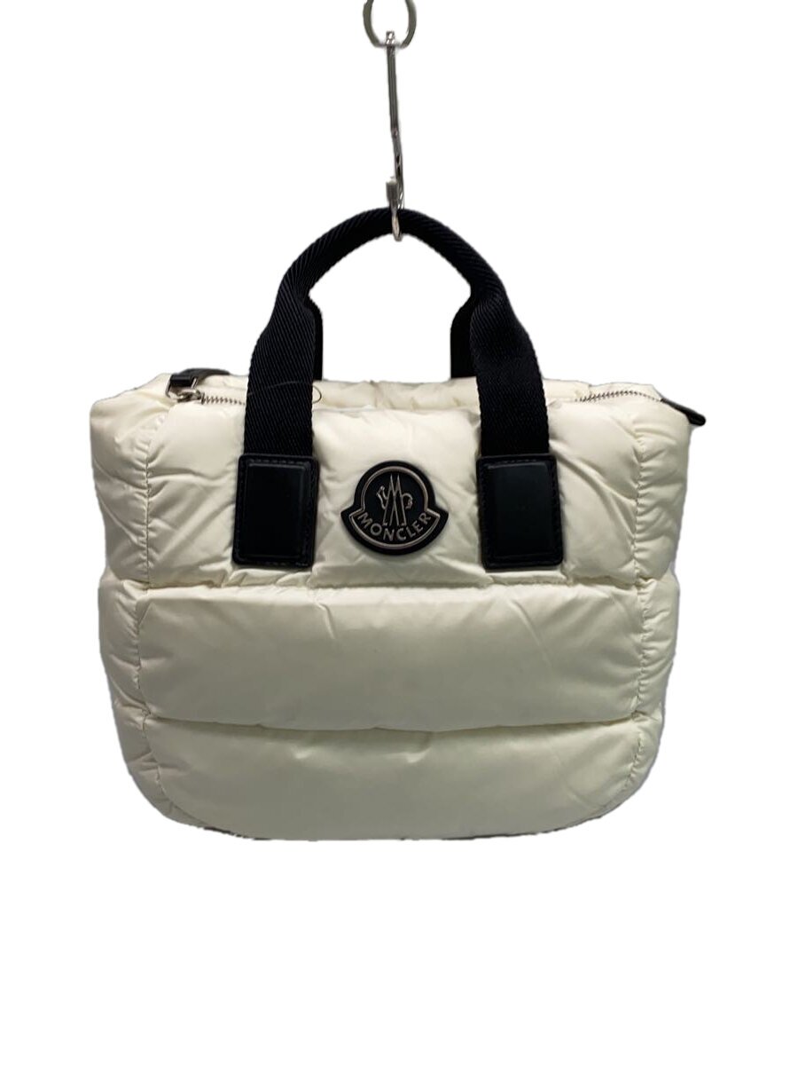 【中古】MONCLER◆ハンドバッグ/ナイロン/WHT/5l00010【バッグ】｜2ｎｄ STREET 店