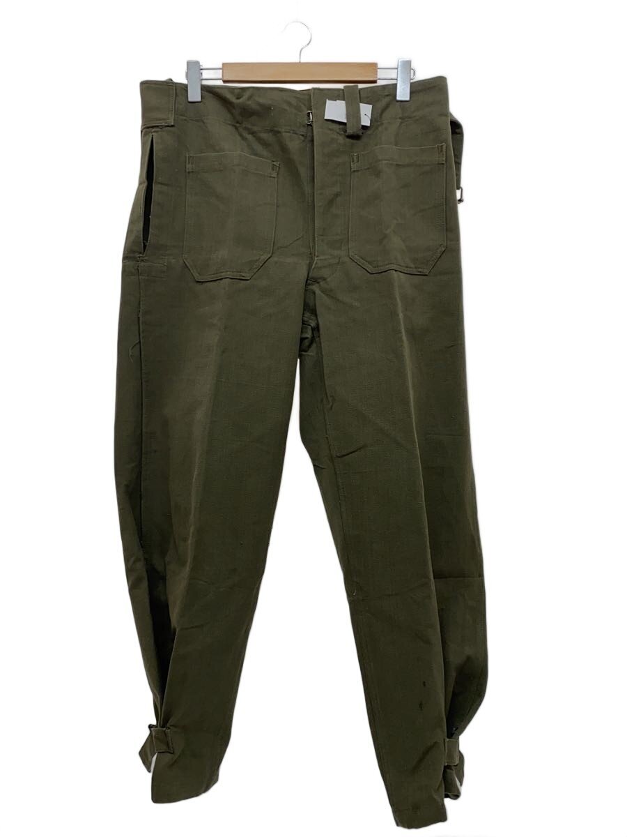 【中古】FRENCH MILITARY◆40s/フランス軍/モーターサイクルパンツ/ボトム/2/コットン/KHK/無地//【メンズウェア】｜2ｎｄ STREET 店