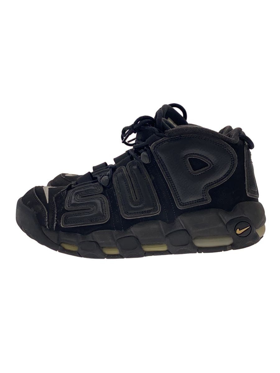 【中古】NIKE◆AIR MORE UPTEMPO/エアモアアップテンポ/薄墨色/902290-001/28.5珊/黒いこと【シューズ】