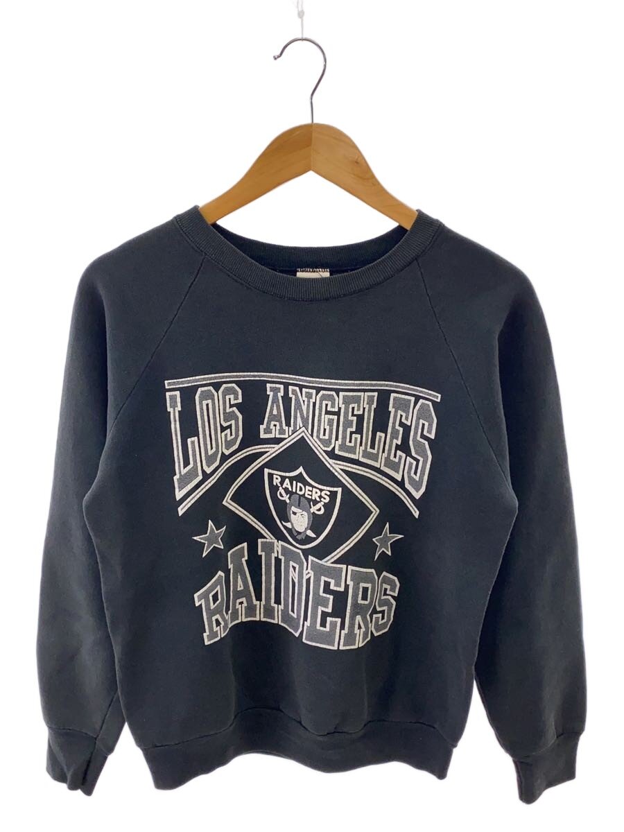 【中古】FRUIT OF THE LOOM◆80s/LOS ANGELES RAIDERS/色褪せ・ヨゴレ有/流汗/M/綿織物/BLK//【メンズウェア】